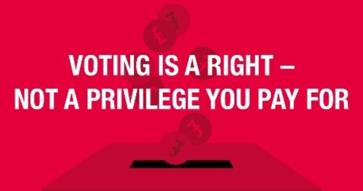 Stop “discriminatory” Voter ID Laws - Rachel Hopkins MP