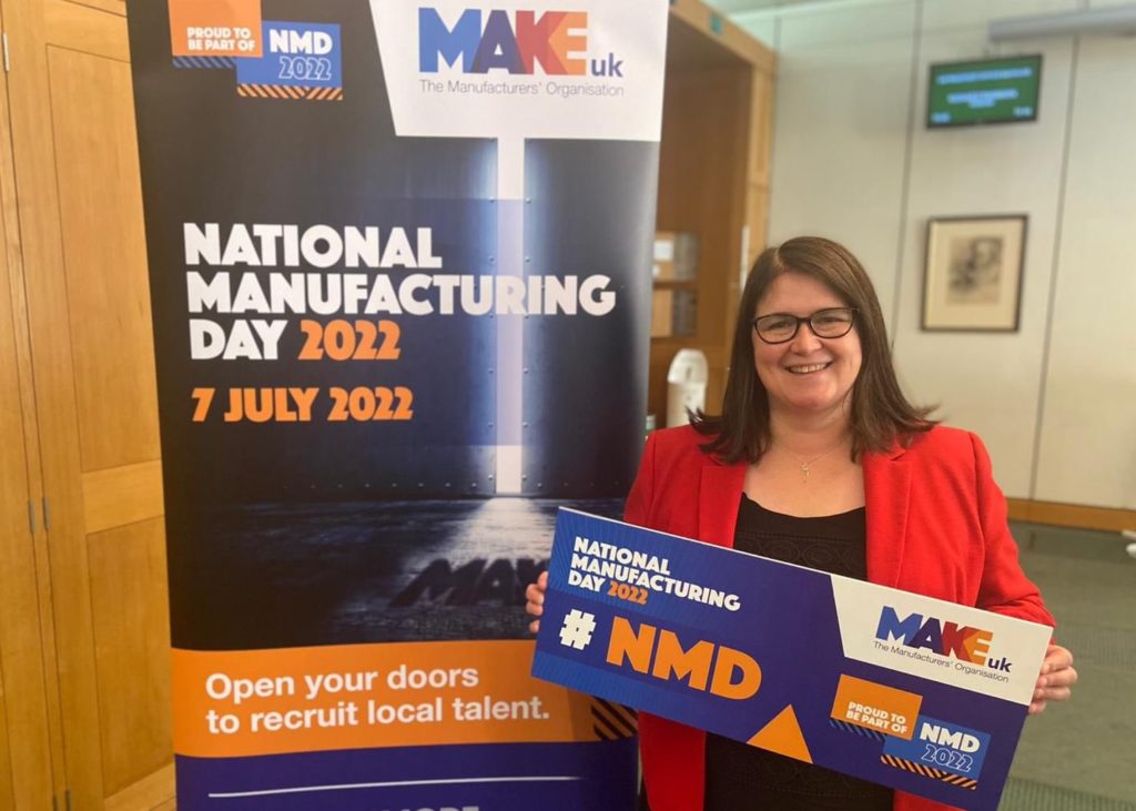 Rachel at the Make UK drop-in