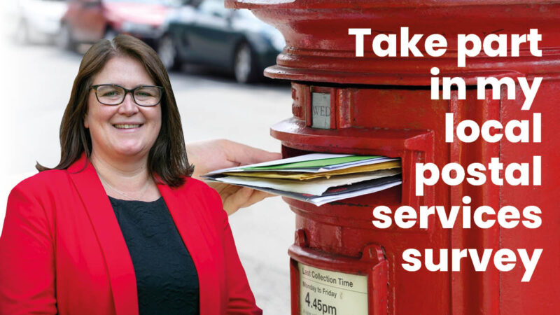 Rachel Hopkins MP has launched a survey on postal delays
