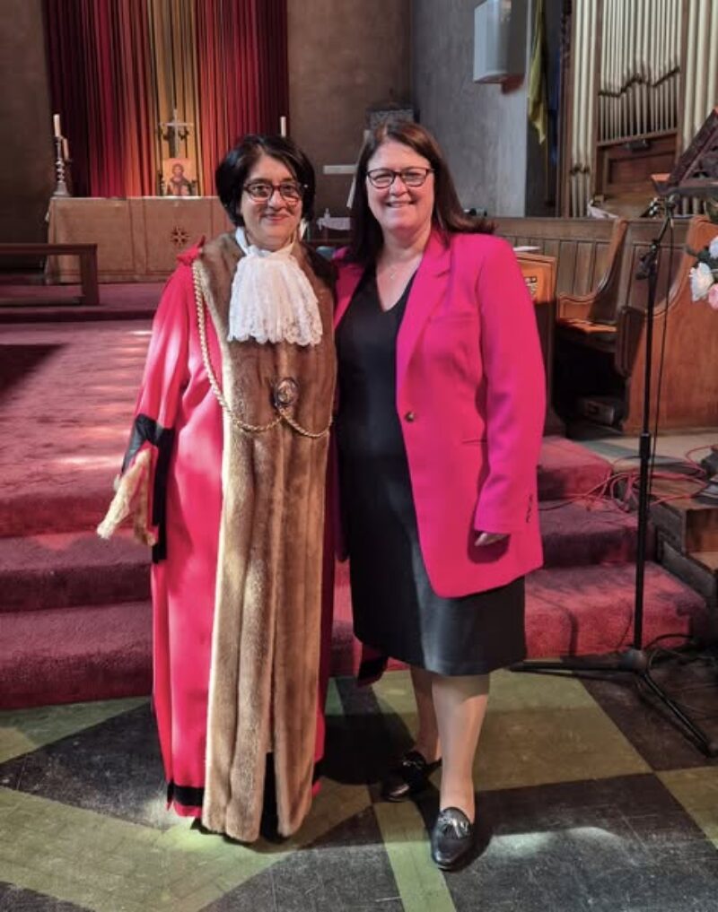 Rachel Hopkins MP with Luton Mayor Cllr Tahmina Saleem