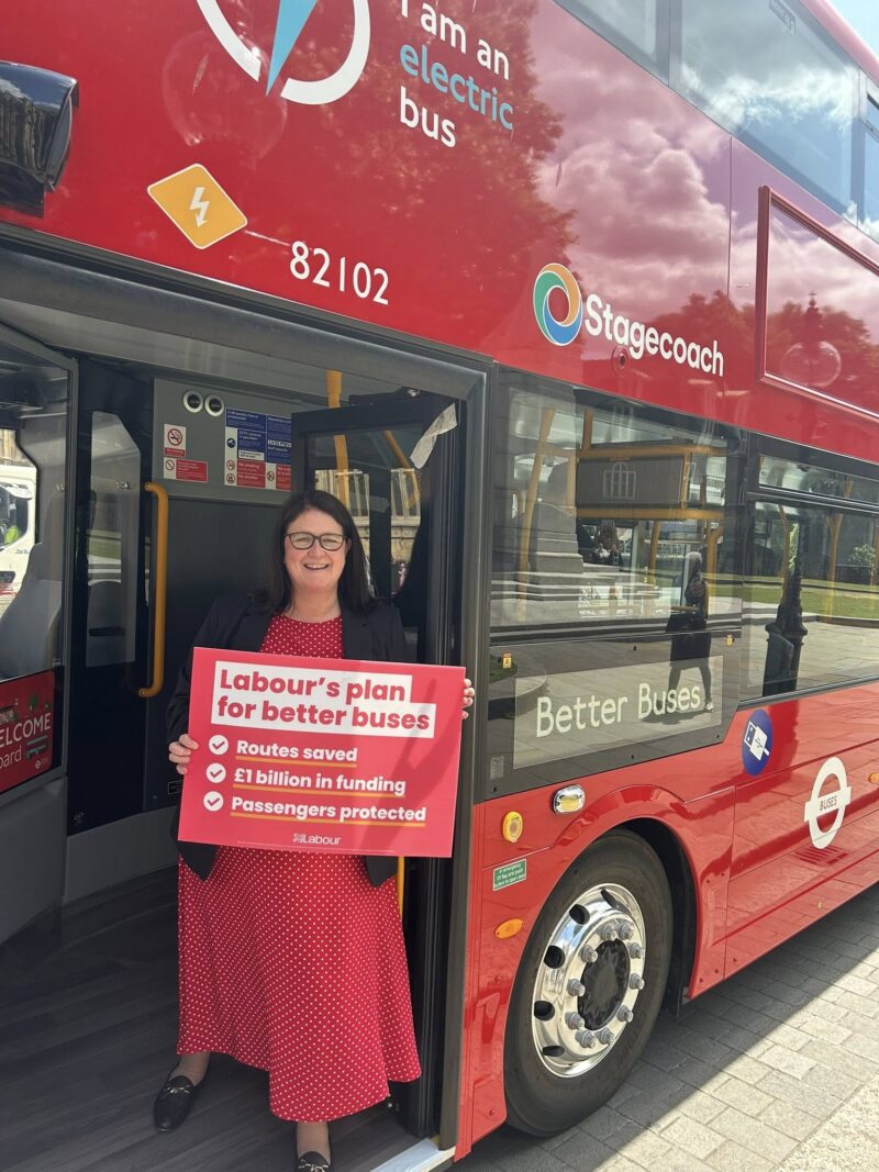 Rachel Hopkins MP supporting Labour
