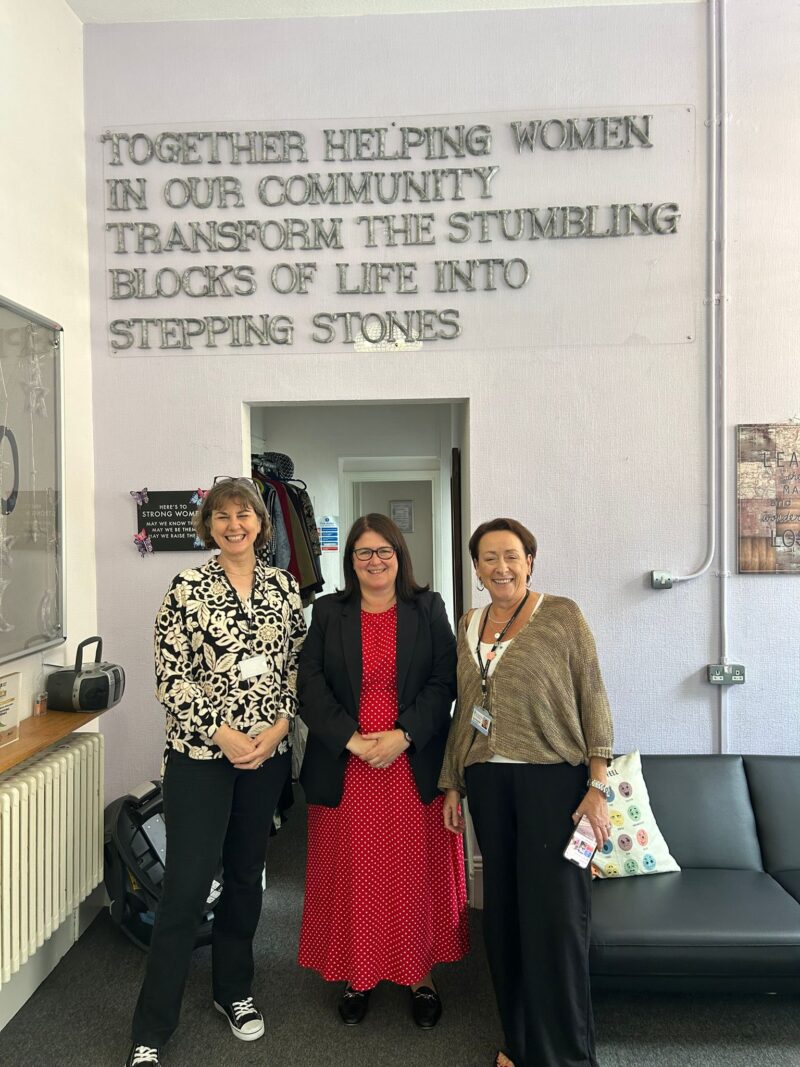 Rachel Hopkins MP visiting Stepping Stones Luton
