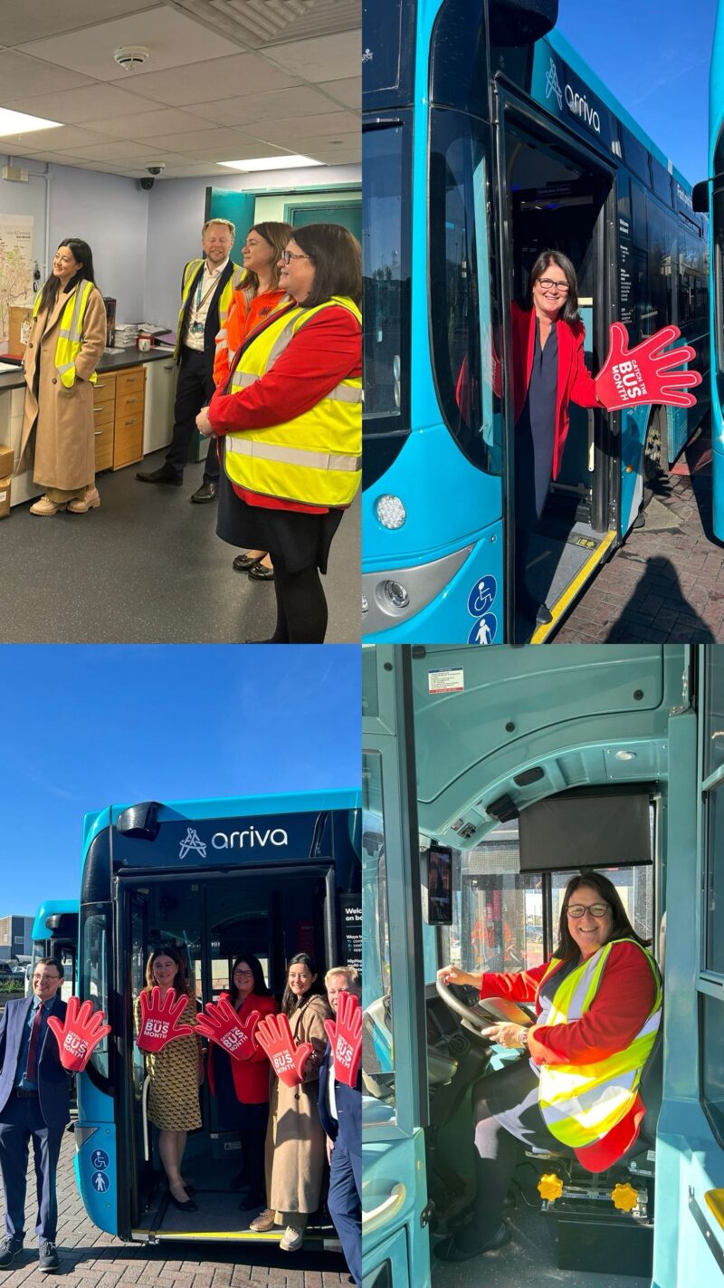 Rachel Hopkins MP visiting Arriva