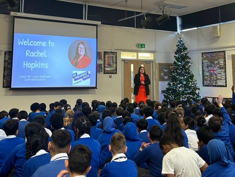 Rachel Hopkins MP at Foxdell Primary School