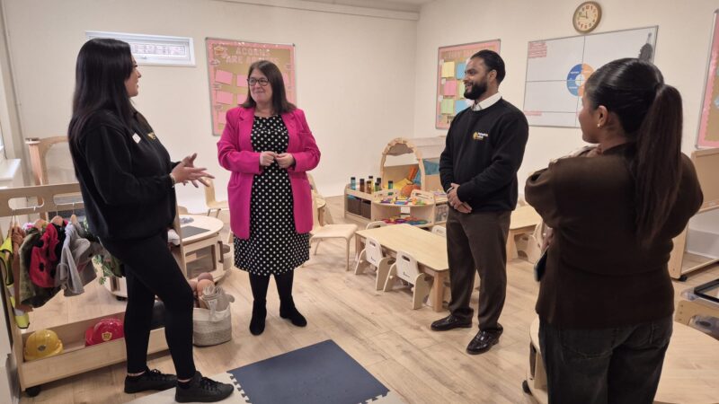 Rachel Hopkins MP at Pumpkin Lane Nursery