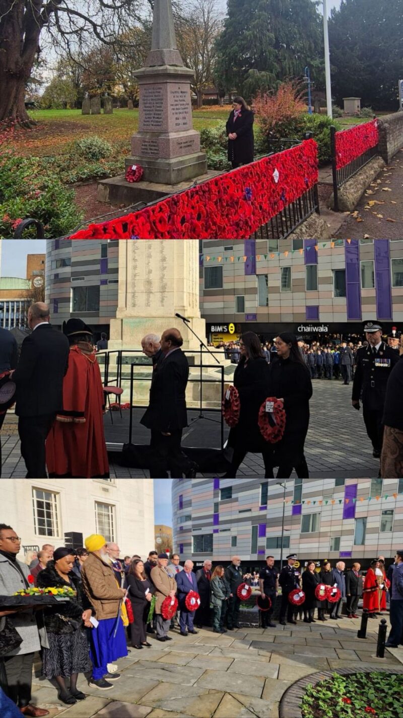 Rachel Hopkins MP marking Remembrance Sunday