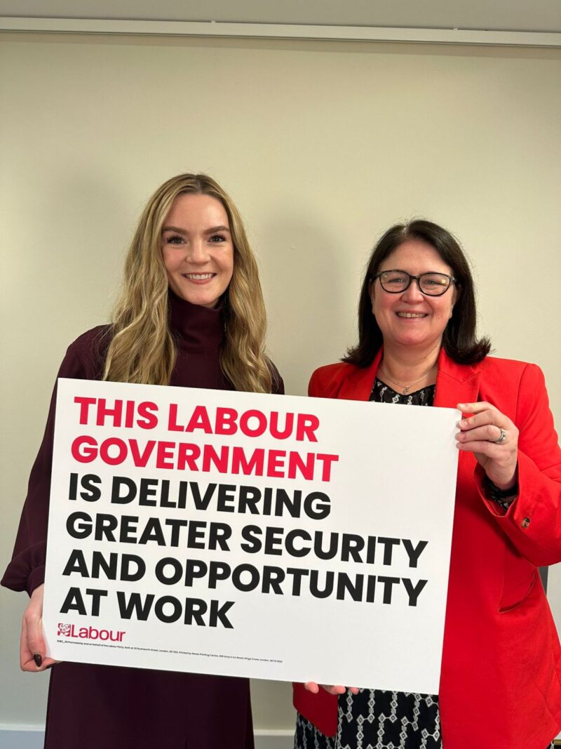 Rachel Hopkins MP with Kate Dearden MP