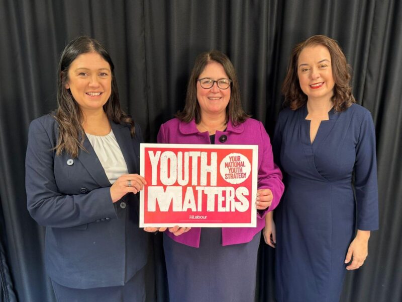 Rachel Hopkins MP with Lisa Nandy MP and Stephanie Peacock MP