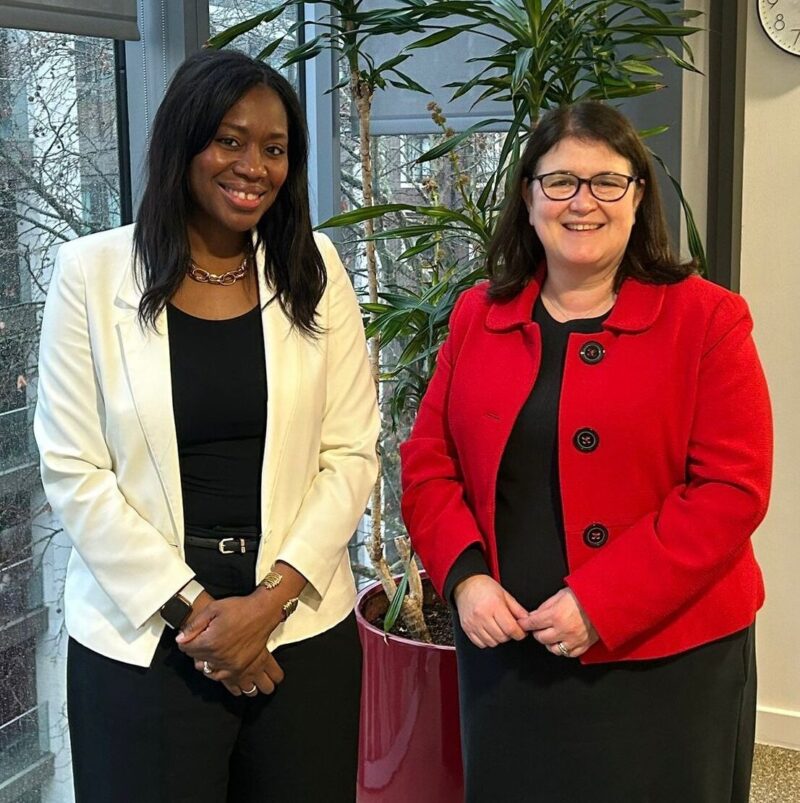 Rachel Hopkins MP and Miatta Fahnbulleh MP