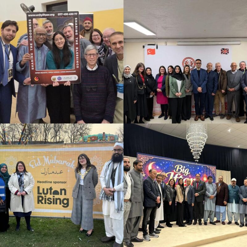 Rachel Hopkins MP attending the Unity Iftar at Bushmead Community Hub, Luton Turkish Community Association Iftar, Iftar to celebrate the completion of Kids OR project, and 1Eid Festival in Wardown park