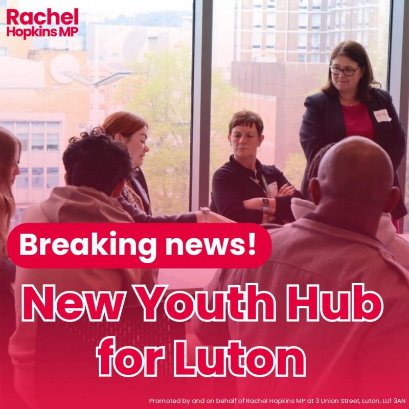 New youth hub for Luton