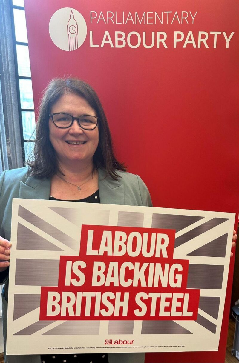 Rachel Hopkins MP with 