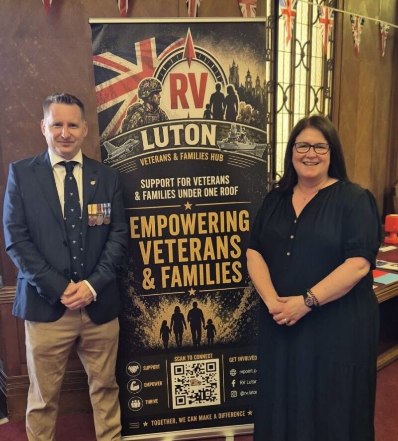 Rachel Hopkins MP at the Luton Armed Forces Day event 