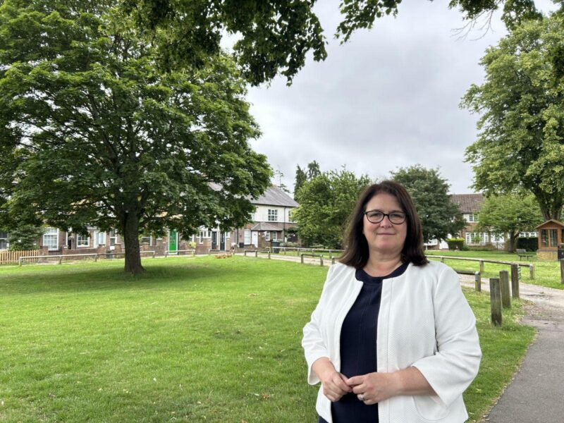 Rachel Hopkins MP in Caddington