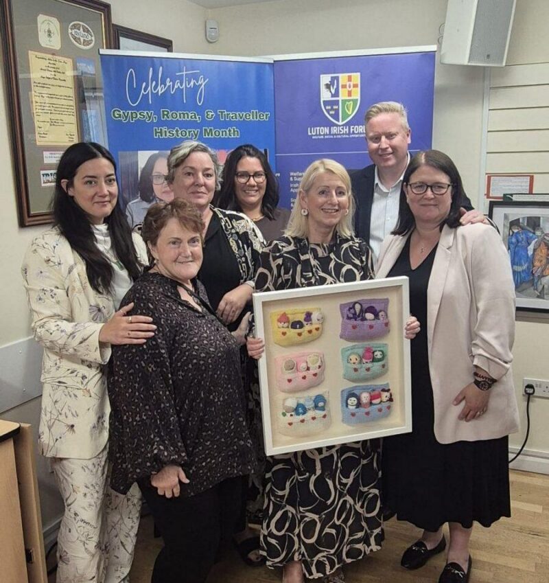 Unveiling artwork as part of the Bábóg Project at LIF