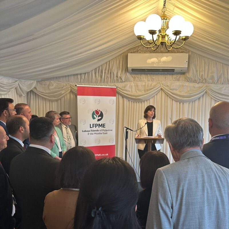 Labour Deputy Leader Lucy Powell speaking at the LFPME summer reception