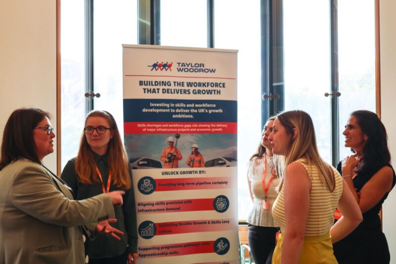 Rachel Hopkins MP with apprentices