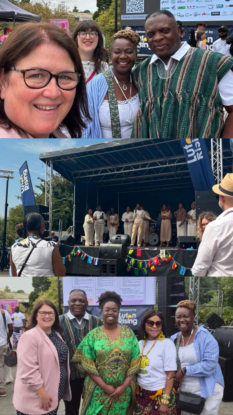 Rachel Hopkins MP attending Luton Baako Festival