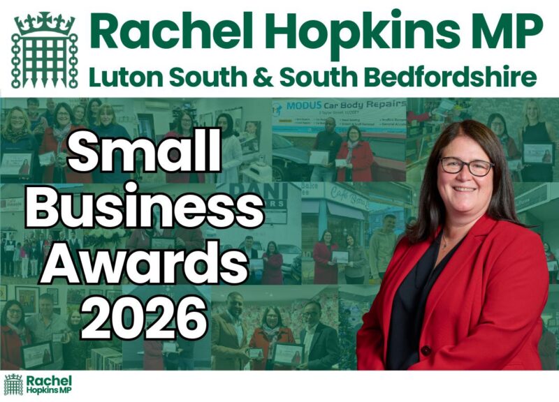 Rachel Hopkins MP Small Business Awards 2026